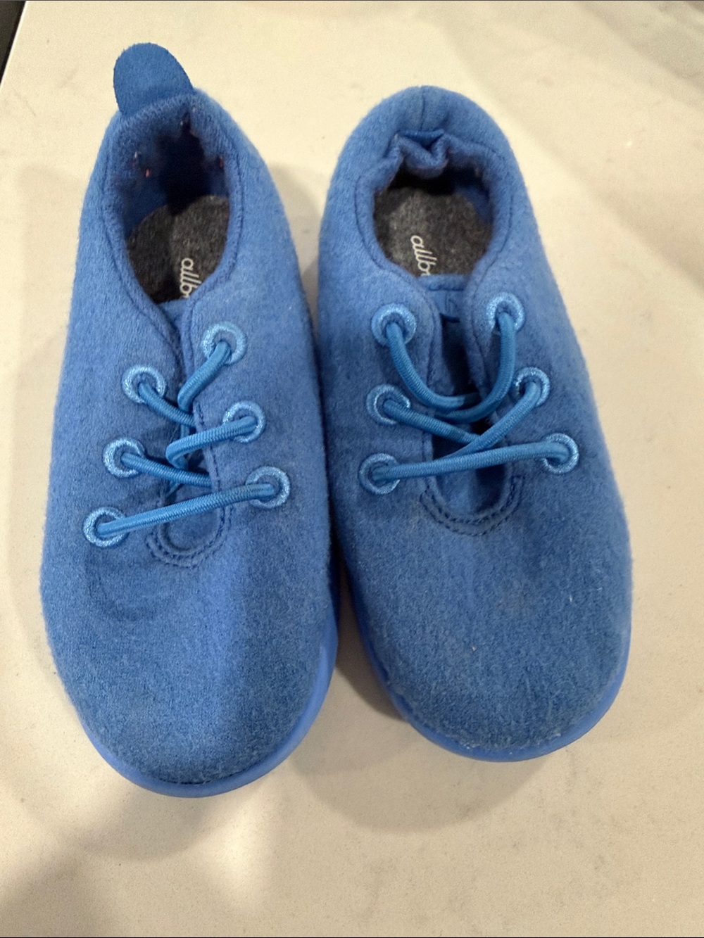 allbirds Kids Blue Wool Sneakers